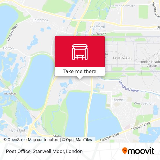 Post Office, Stanwell Moor map