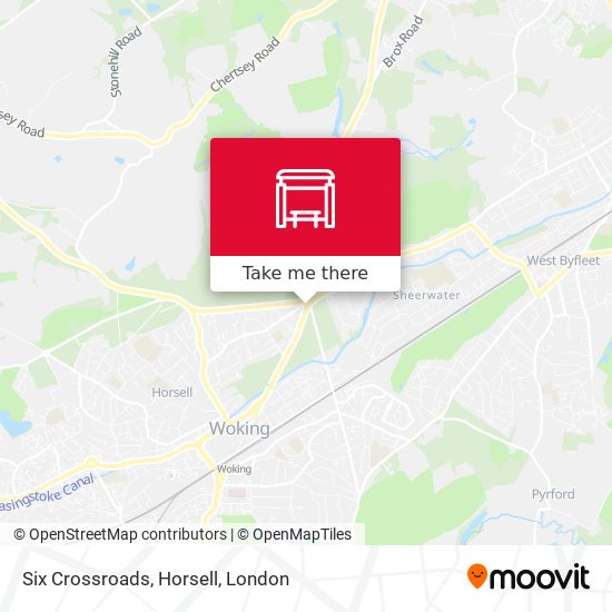 Six Crossroads, Horsell map