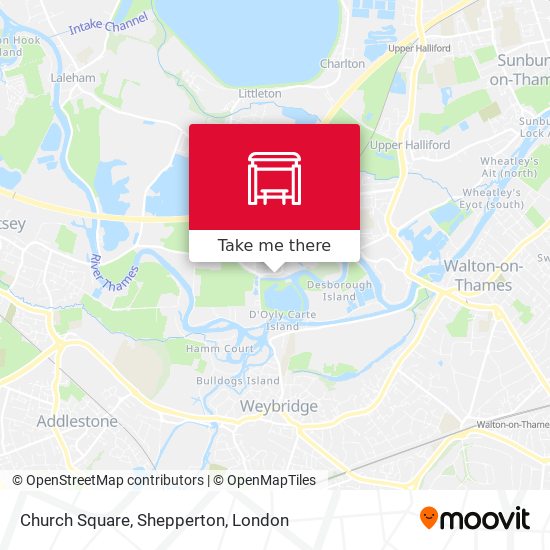 Church Square, Shepperton map