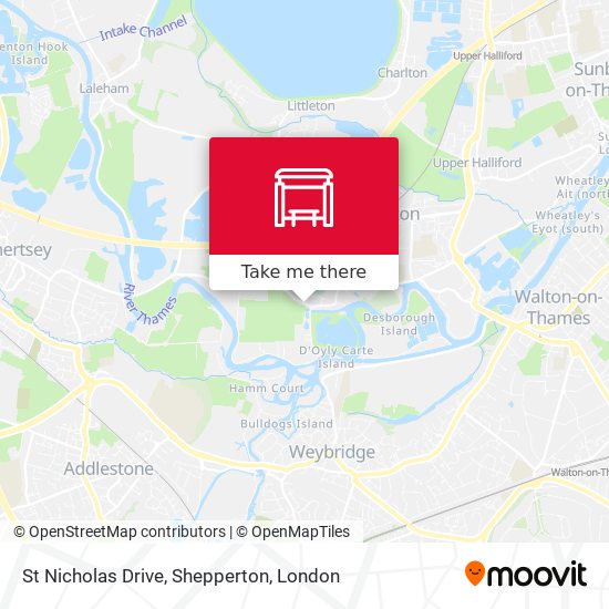 St Nicholas Drive, Shepperton map
