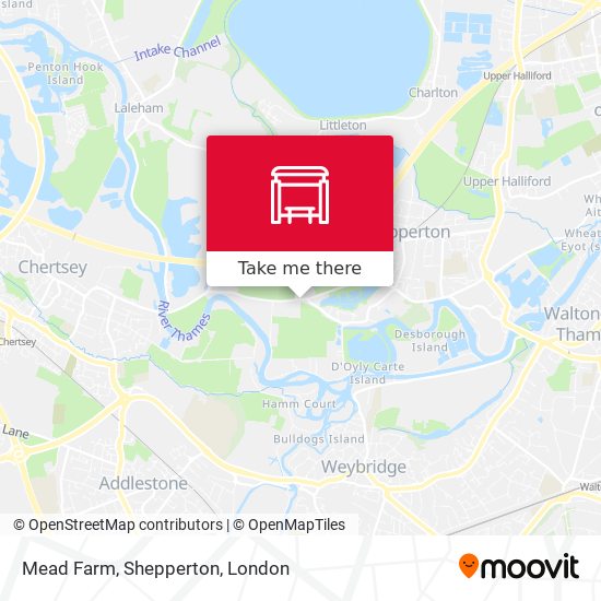 Mead Farm, Shepperton map
