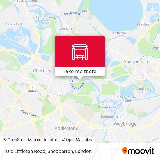 Old Littleton Road, Shepperton map