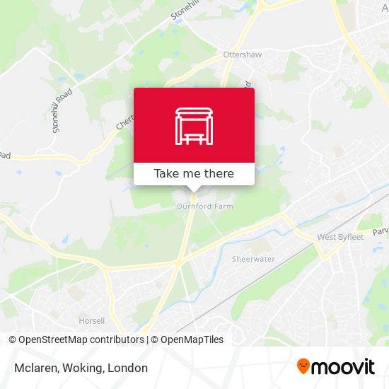 Mclaren, Woking map