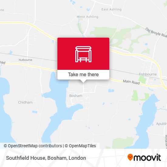Southfield House, Bosham map