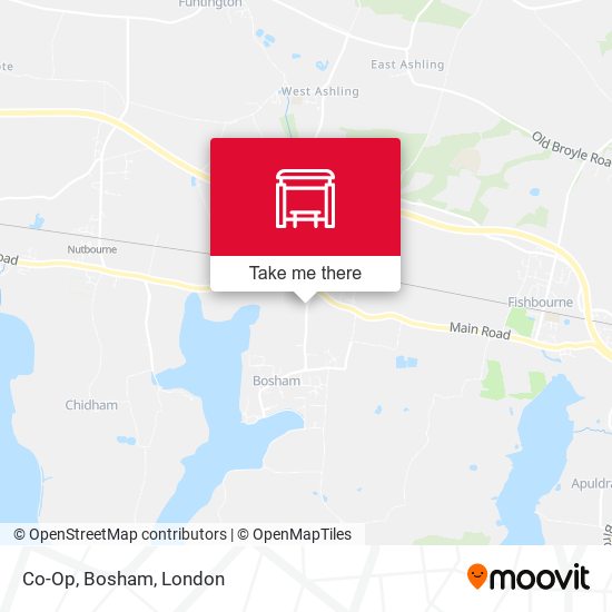 Co-Op, Bosham map