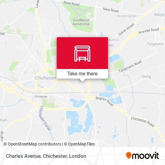 Charles Avenue, Chichester map