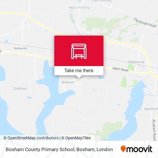 Bosham County Primary School, Bosham map