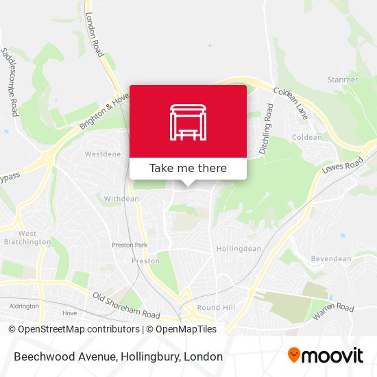 Beechwood Avenue, Hollingbury map