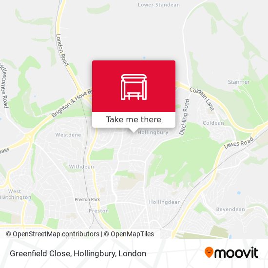 Greenfield Close, Hollingbury map