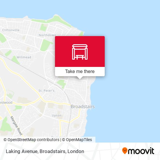 Laking Avenue, Broadstairs map