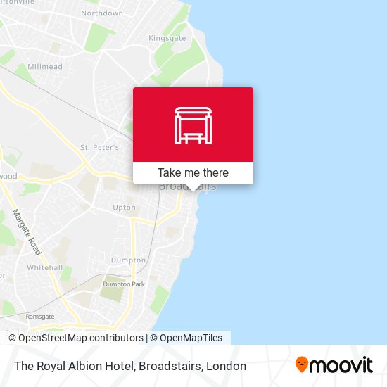 The Royal Albion Hotel, Broadstairs map