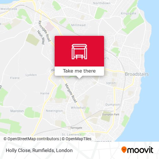 Holly Close, Rumfields map