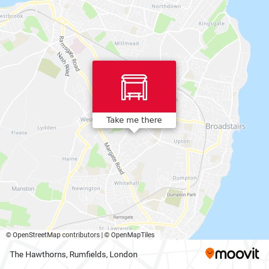 The Hawthorns, Rumfields map