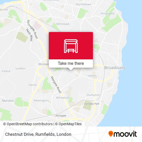 Chestnut Drive, Rumfields map
