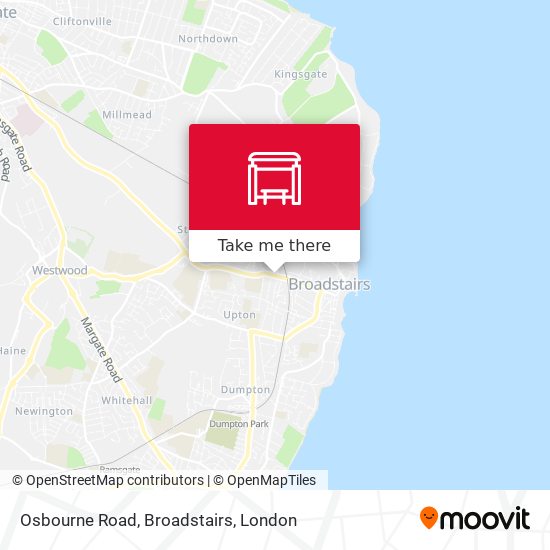 Osbourne Road, Broadstairs map