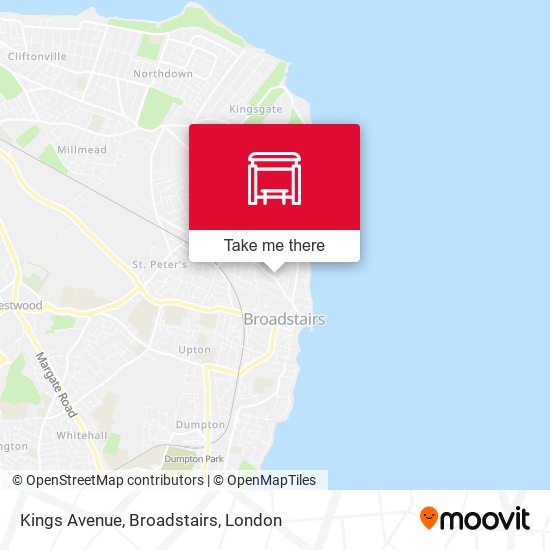 Kings Avenue, Broadstairs map