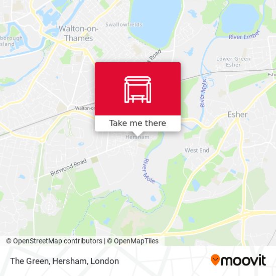 The Green, Hersham map