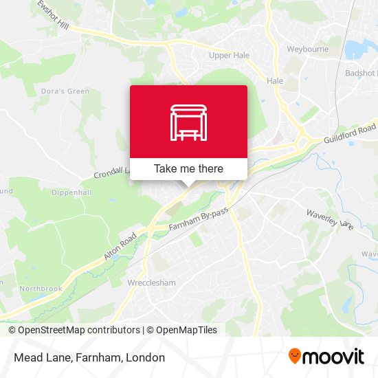 Mead Lane, Farnham map