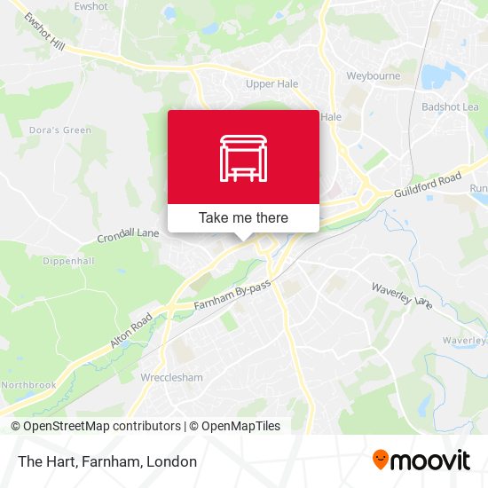 The Hart, Farnham map