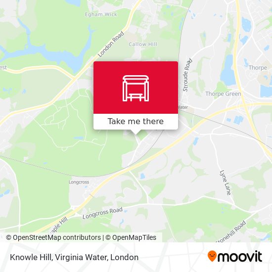 Knowle Hill, Virginia Water map