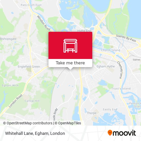 Whitehall Lane, Egham map