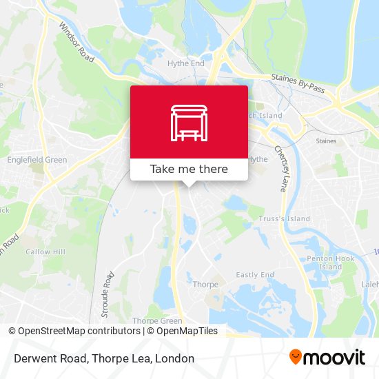 Derwent Road, Thorpe Lea map