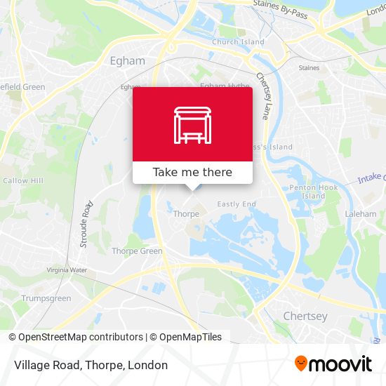 Village Road, Thorpe map