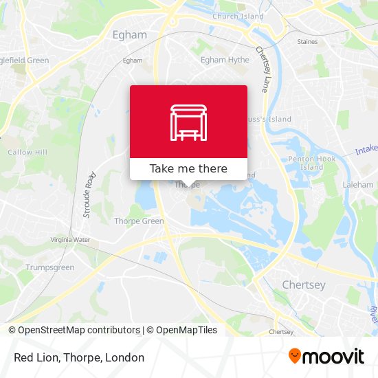 Red Lion, Thorpe map