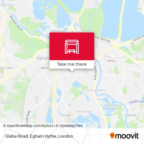 Glebe Road, Egham Hythe map