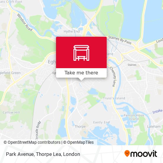 Park Avenue, Thorpe Lea map