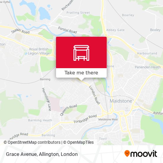 Grace Avenue, Allington map