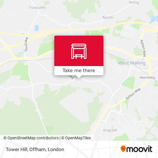 Tower Hill, Offham map