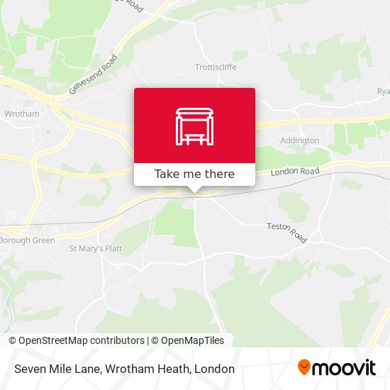 Seven Mile Lane, Wrotham Heath map