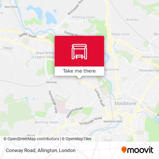 Conway Road, Allington map
