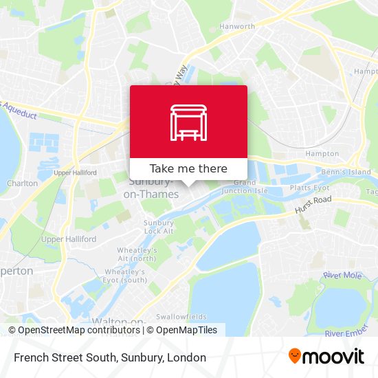 French Street South, Sunbury map