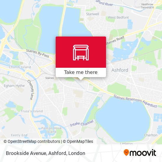 Brookside Avenue, Ashford map