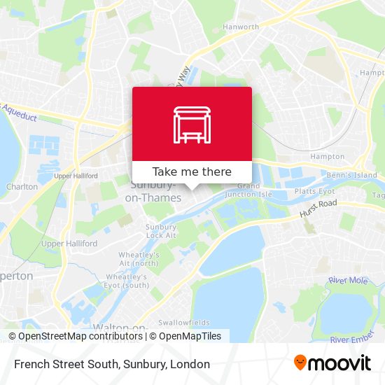 French Street South, Sunbury map