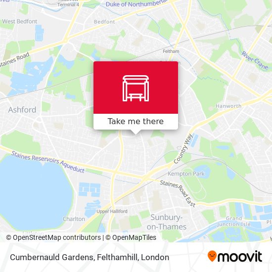Cumbernauld Gardens, Felthamhill map