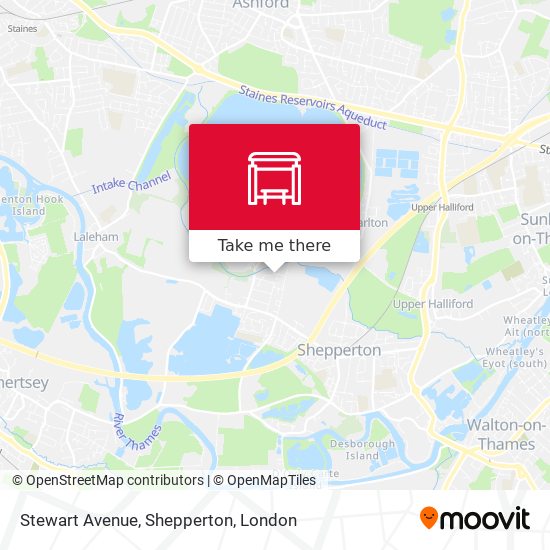 Stewart Avenue, Shepperton map