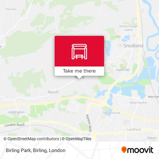 Birling Park, Birling map