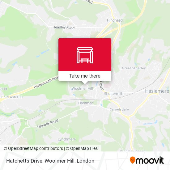 Hatchetts Drive, Woolmer Hill map