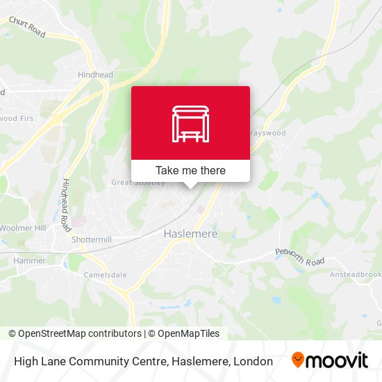 High Lane Community Centre, Haslemere map