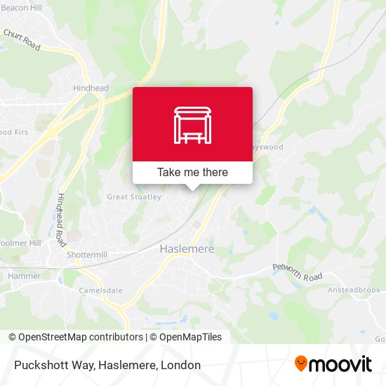 Puckshott Way, Haslemere map