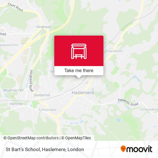 St Bart's School, Haslemere map