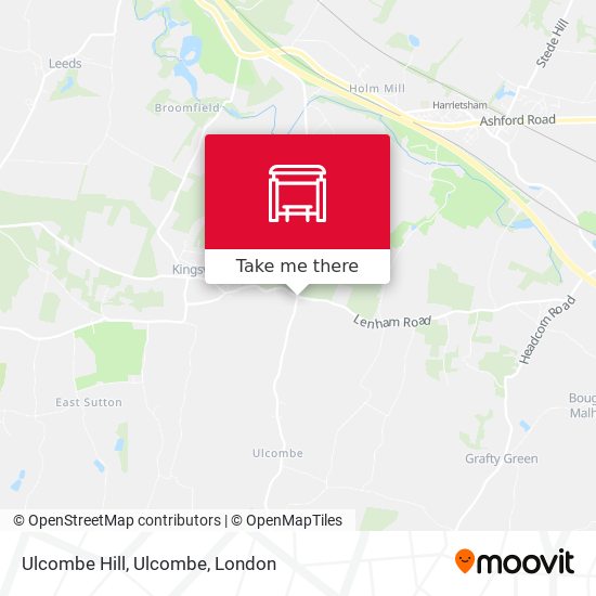 Ulcombe Hill, Ulcombe map