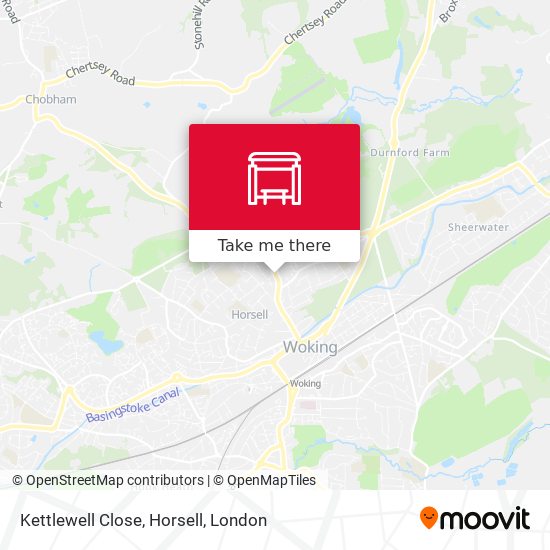Kettlewell Close, Horsell map