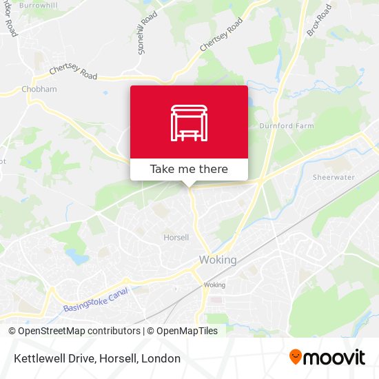 Kettlewell Drive, Horsell map