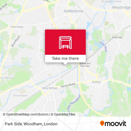 Park Side, Woodham map