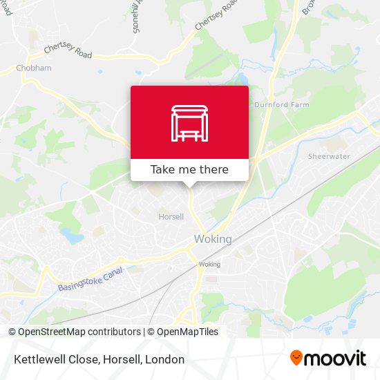 Kettlewell Close, Horsell map