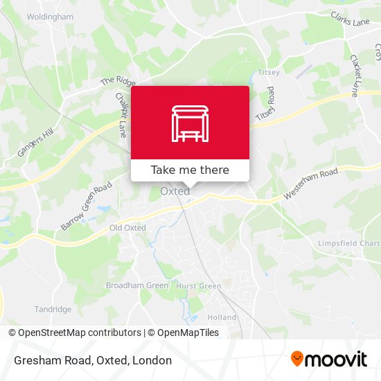 Gresham Road, Oxted map